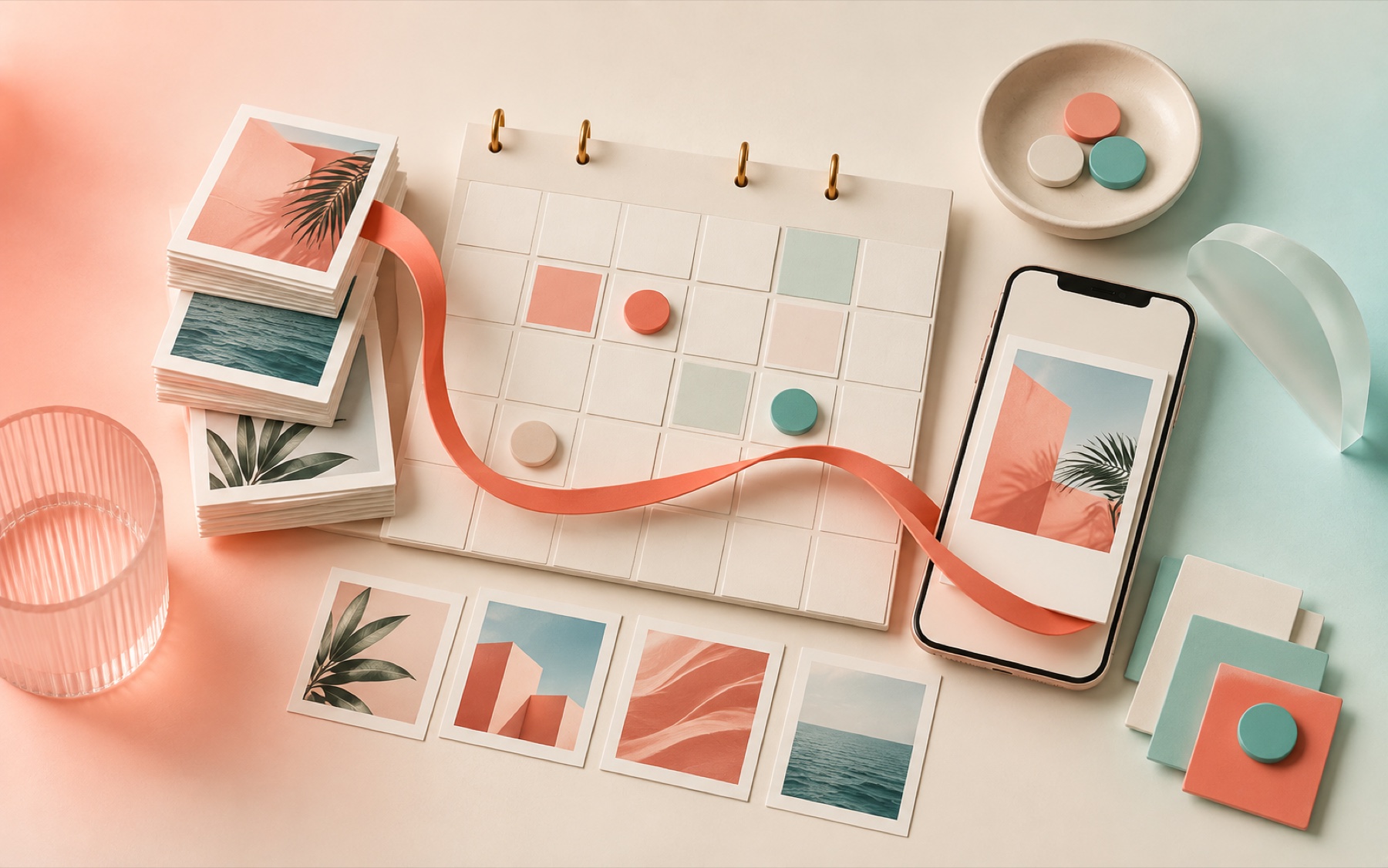 Social media management journal artwork